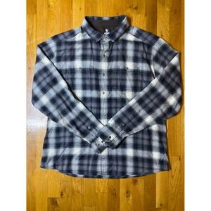 Kühl Button-Up Mens XL Gray Plaid Long Sleeve Camping Outdoor Gorpcore Hiking